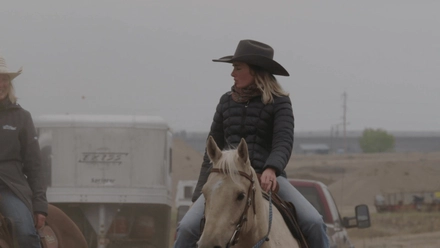 Barrel Racing - Mother and Daughter